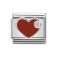 RED HEART Nomination Silver Cubic Zirconia Charm