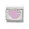 PINK HEART Nomination Silver Cubic Zirconia Classic Charm