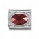 Nomination Silver Oval shaped Red Faceted CZ Charm