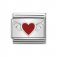 Nomination Silver Shine Flying Red Heart with Wings Charm