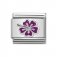 Nomination Silver Shine Hibiscus Fuchsia Charm