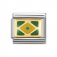Nomination 18ct Gold & Enamel Brazil Flag Charm