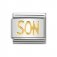Nomination 18ct Gold Son writings Charm.