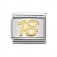 Nomination 18 Number Charm 18ct Gold.