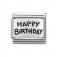 Nomination Silver Shine Happy Birthday Plates Charm