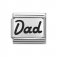 Nomination Silver Shine Dad Plates Charm