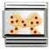 Nomination Stainless Steel, Enamel & 18ct Bow Red Dots Madame Monsieur Charm.