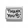 Nomination Silver Shine Thank You Plates Charm.