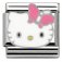 Hello Kitty Nomination Stainless Steel, Enamel & Silver Pink Butterfly Charm.