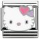 Hello Kitty Nomination Stainless Steel, Enamel & Silver Pink Hearts Charm.