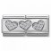 Nomination DOUBLE RICH WHITE CZ 3 HEARTS