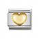 Nomination 18ct Gold Raised Heart Charm.