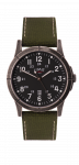 Limit Gents Black Dial Green Strap Watch