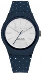 Superdry White Dial Blue Silicone Strap