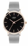 Limit Ladies Black Dial Mesh Bracelet Watch